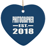 Photographer Established EST. 2018 - Heart Ornament