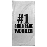 Number One #1 Child Care Worker - Hand Towel