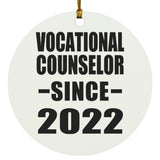 Vocational Counselor Since 2022 - Circle Ornament