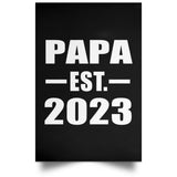 Papa Established EST. 2023 - Poster Portrait
