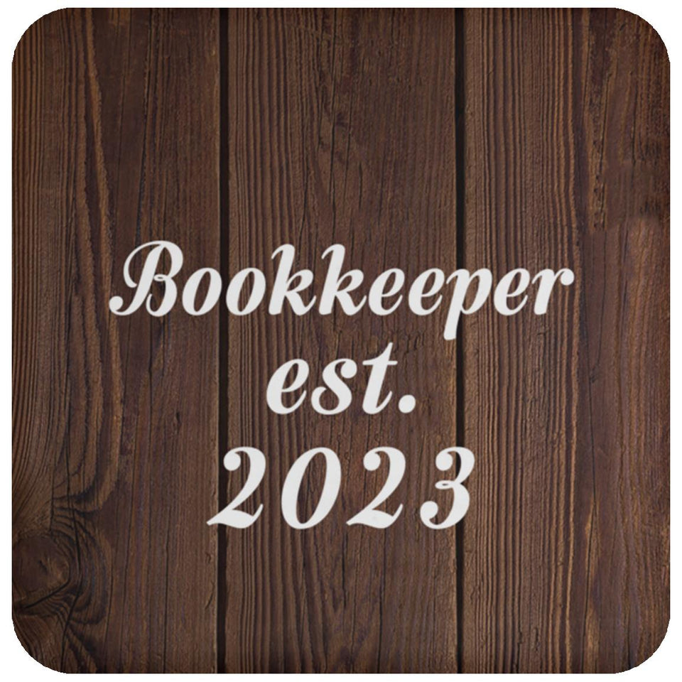 Bookkeeper Established Est. 2023 - Drink Coaster D