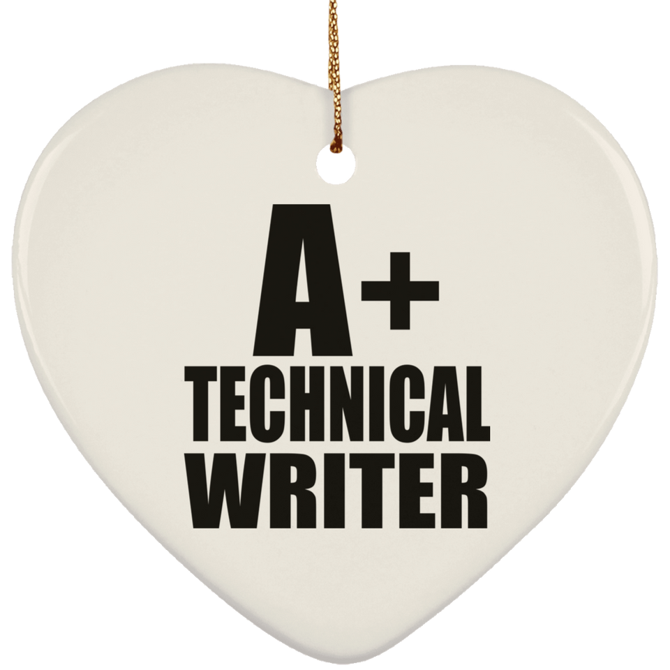 A+ Technical Writer - Heart Ornament