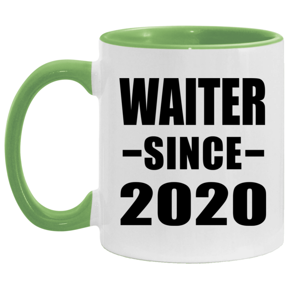 Waiter Since 2020 - 11oz Accent Mug Green