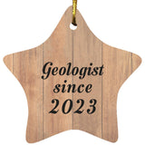 Geologist Since 2023 - Star Ornament C