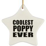 Coolest Poppy Ever - Star Ornament