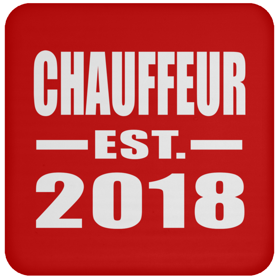 Chauffeur Established EST. 2018 - Drink Coaster