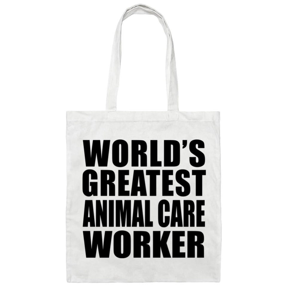 World's Greatest Animal Care Worker - Tote Bag White