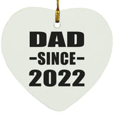 Dad Since 2022 - Heart Ornament