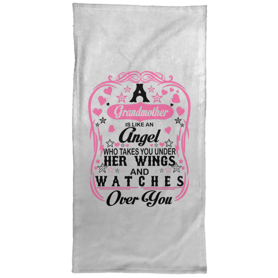 Grandmother Is An Angel Takes You Under Her Wings - Hand Towel