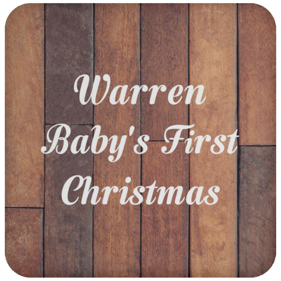 Warren Baby's First Christmas - Drink Coaster E