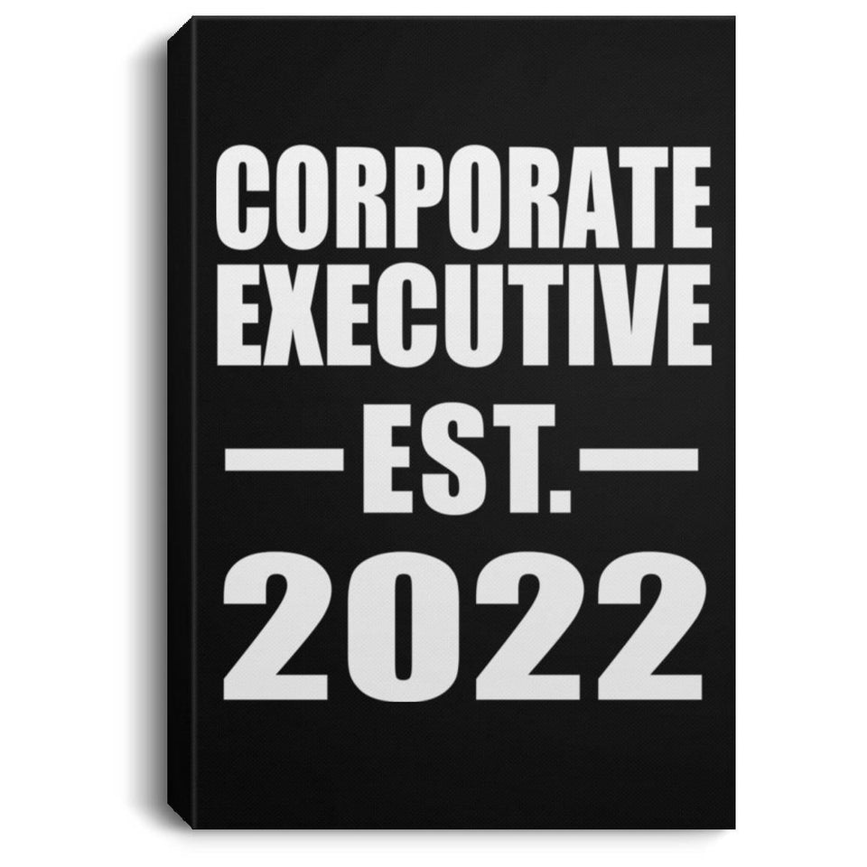 Corporate Executive Established EST. 2022 - Canvas Portrait