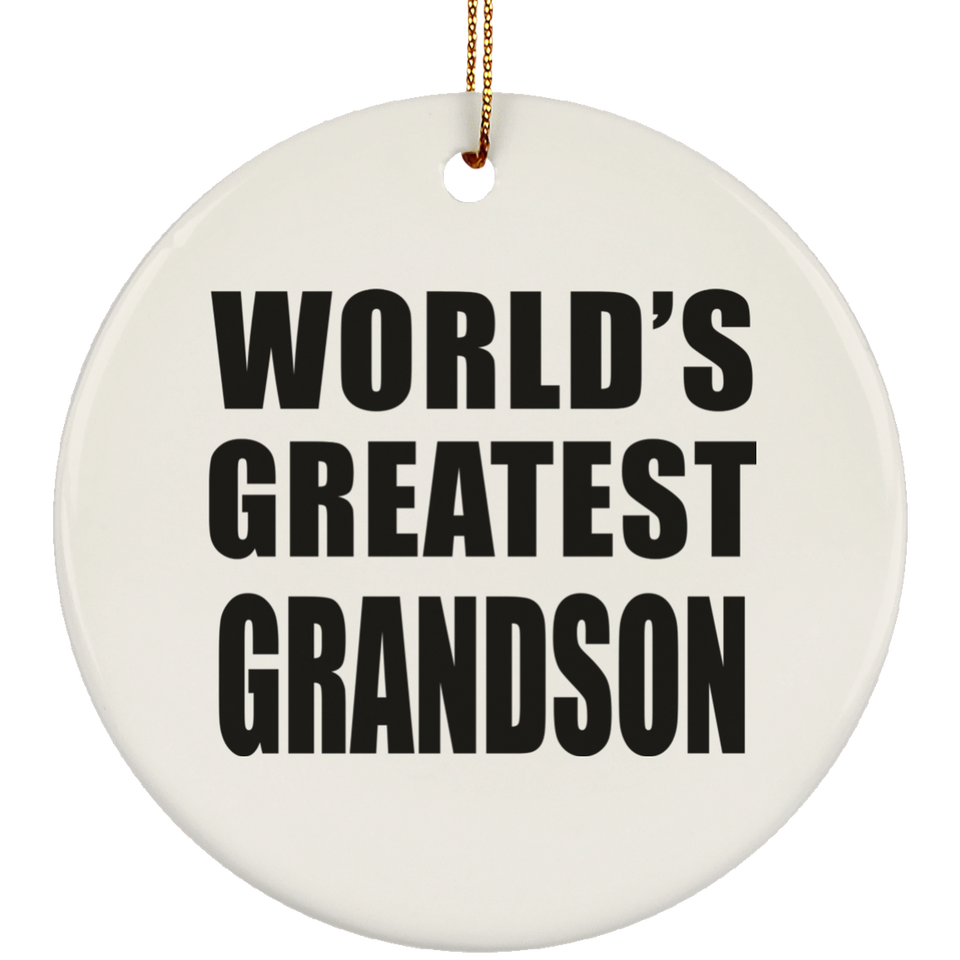 World's Greatest Grandson - Circle Ornament