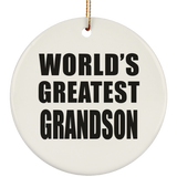 World's Greatest Grandson - Circle Ornament