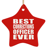 Best Corrections Officer Ever - Star Ornament