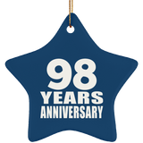 98th Anniversary 98 Years - Star Ornament