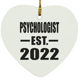 Psychologist Established EST. 2022 - Heart Ornament