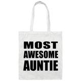 Most Awesome Auntie - Tote Bag White