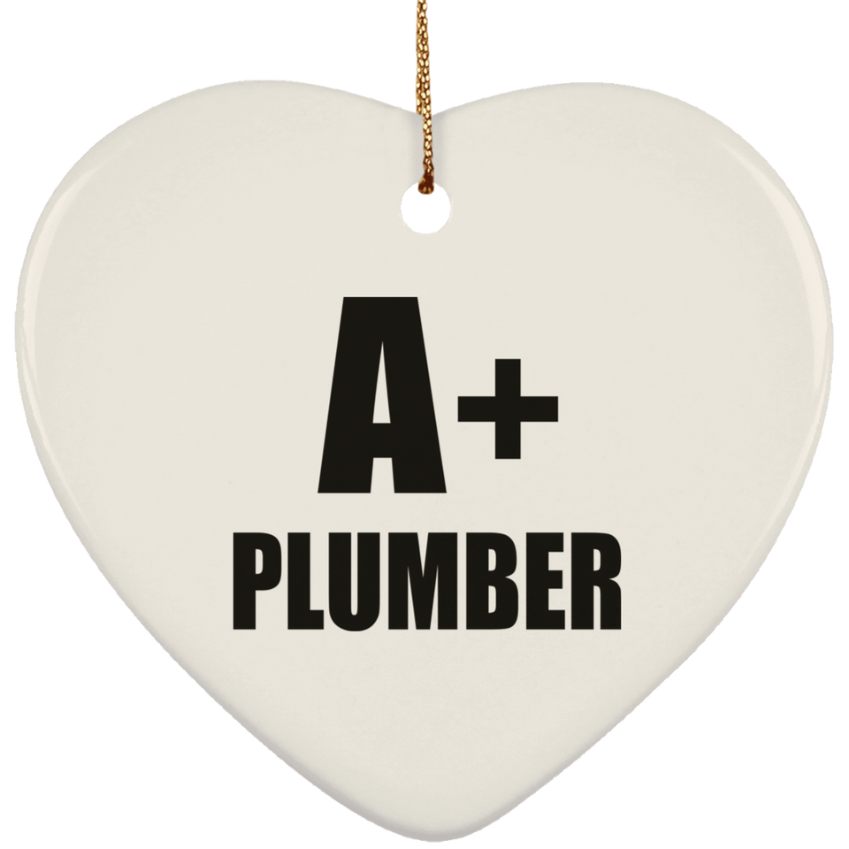 A+ Plumber - Heart Ornament