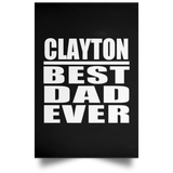 Clayton Best Dad Ever - Poster Portrait