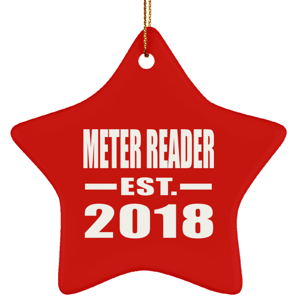 Meter Reader Established EST. 2018 - Star Ornament