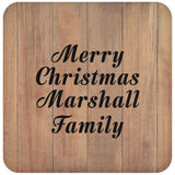 Merry Christmas Marshall Family - Drink Coaster C