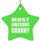 Most Awesome Granny - Star Ornament