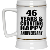Happy 46th Anniversary 46 Years & Counting - Beer Stein