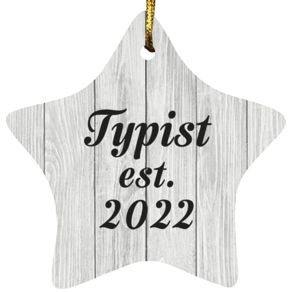Typist Established Est. 2022 - Star Ornament F