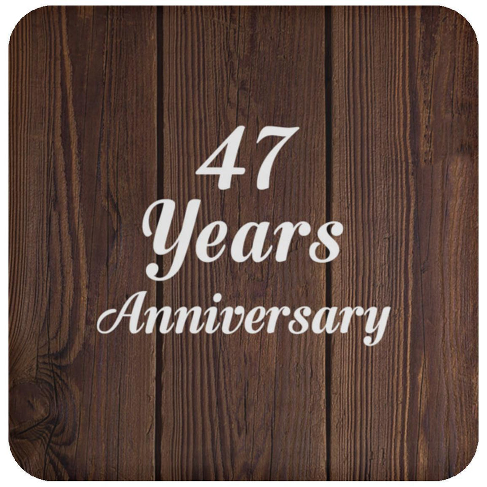 47th Anniversary 47 Years Anniversary - Drink Coaster D