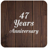 47th Anniversary 47 Years Anniversary - Drink Coaster D