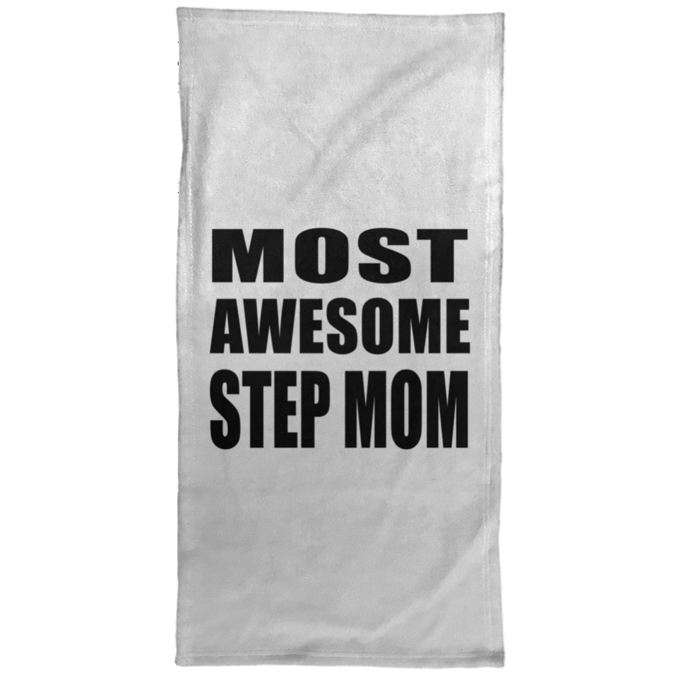 Most Awesome Step Mom - Hand Towel