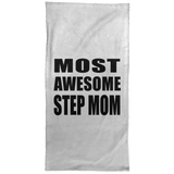 Most Awesome Step Mom - Hand Towel
