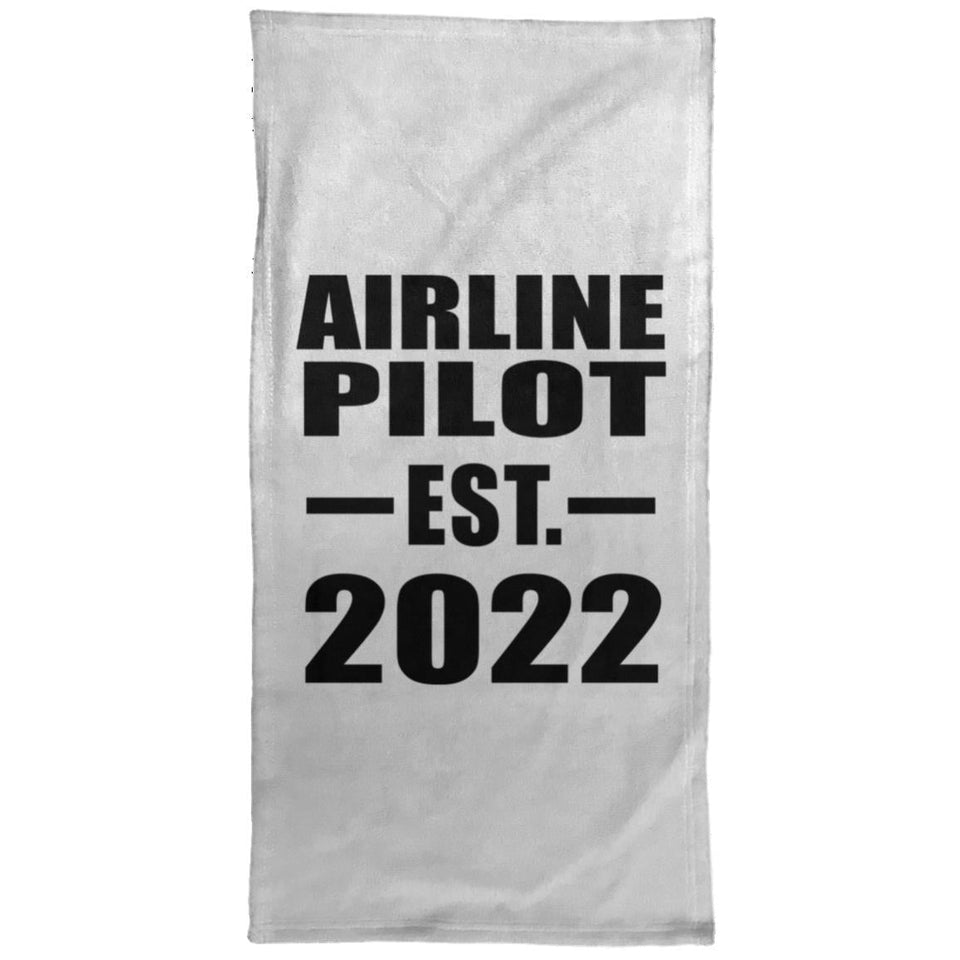 Airline Pilot Established EST. 2022 - Hand Towel