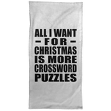 All I Want For Christmas Is More Crossword Puzzles - Hand Towel