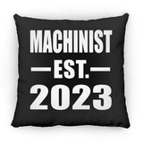 Machinist Established EST. 2023 - Throw Pillow Black