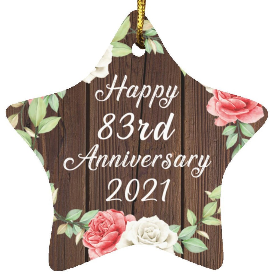 Happy 83rd Anniversary 2021 - Star Ornament A