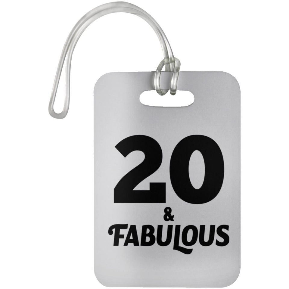 20th Birthday 20 & Fabulous - Luggage Bag Tag