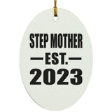 Step Mother Established EST. 2023 - Oval Ornament