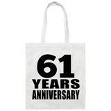 61st Anniversary 61 Years - Tote Bag White