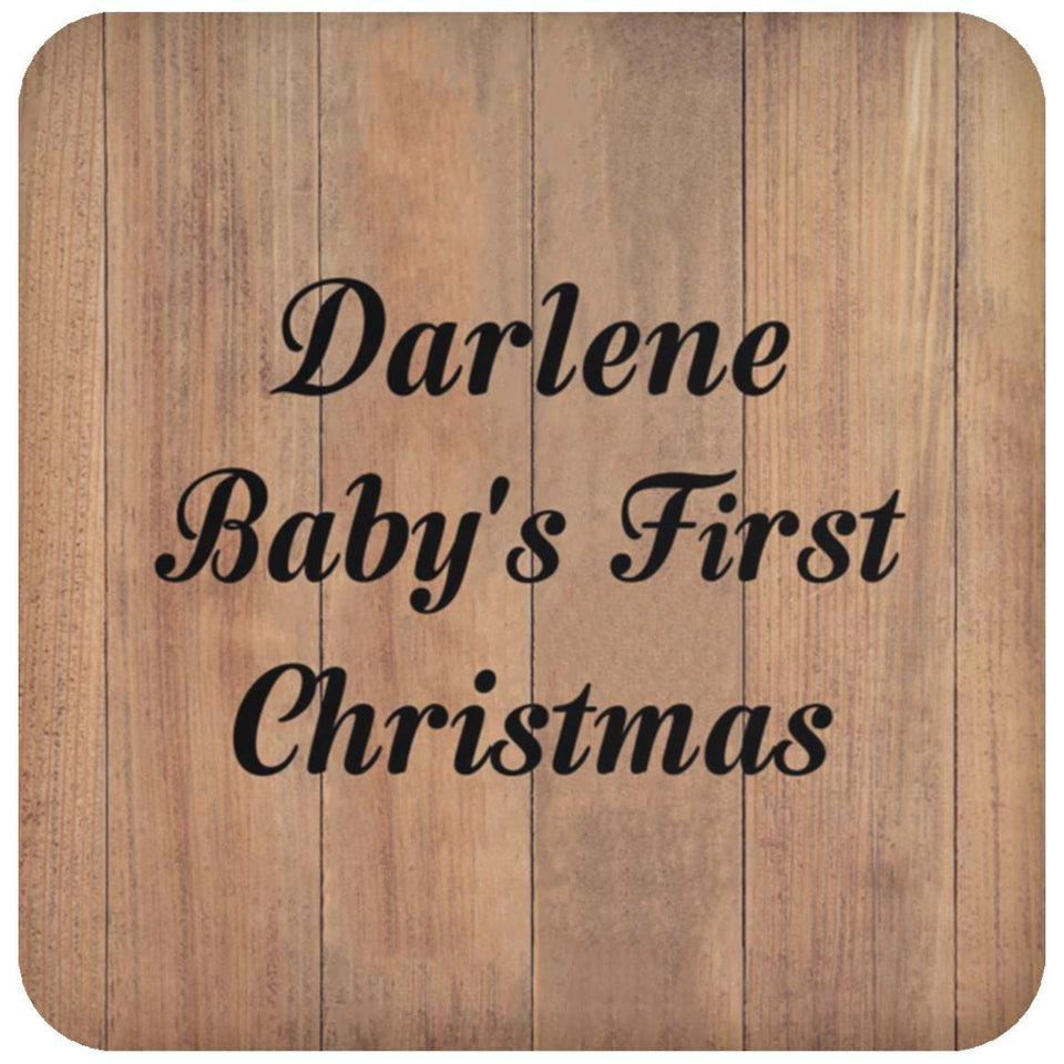 Darlene Baby's First Christmas - Drink Coaster C