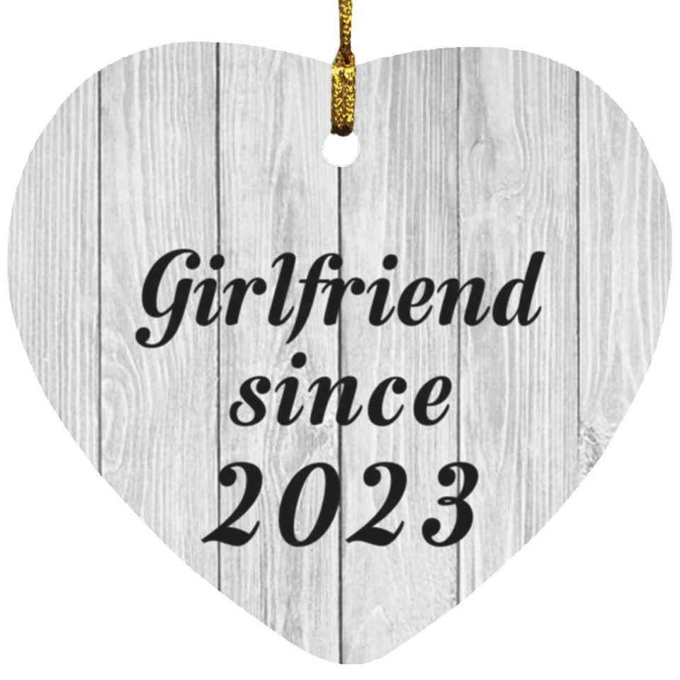 Girlfriend Since 2023 - Heart Ornament F