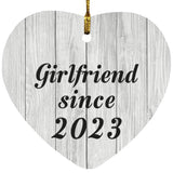 Girlfriend Since 2023 - Heart Ornament F