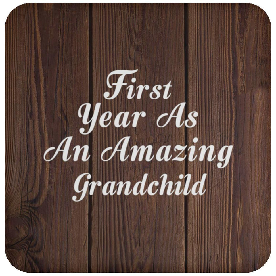 First Year As An Amazing Grandchild - Drink Coaster D
