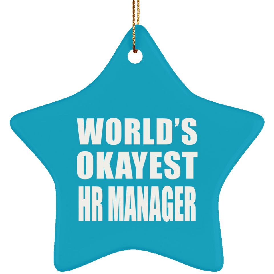 World's Okayest HR Manager - Star Ornament