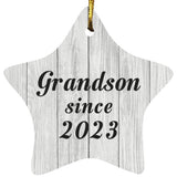 Grandson Since 2023 - Star Ornament F
