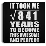 29th Birthday Took Square Root of 841 Years To Awesome - Canvas Square