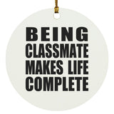 Being Classmate Makes Life Complete - Circle Ornament