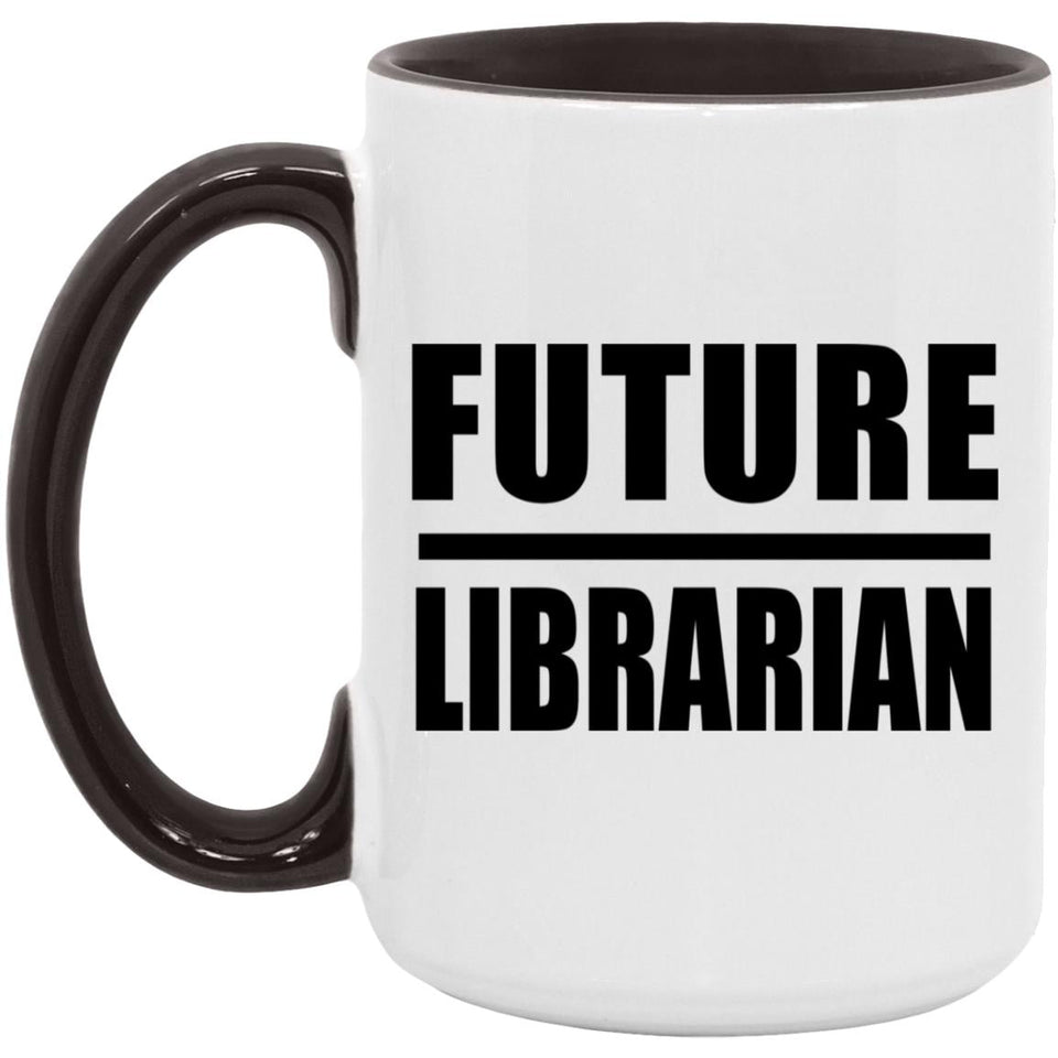 Future Librarian - 15oz Accent Mug Black