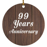 99th Anniversary 99 Years Anniversary - Circle Ornament D