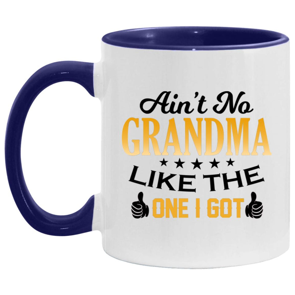Ain't No Grandma Like The One I Got - 11oz Accent Mug Purple